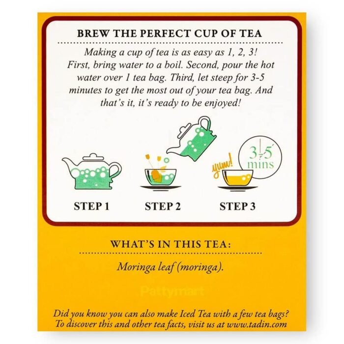 tadin moringa superfood tea pack