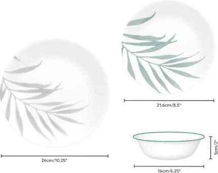 corelle solar print dinner plates 12 piece set