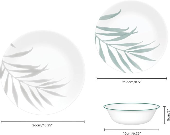 corelle solar print dinner plates 12 piece set