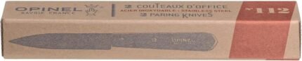 opinel no 112 paring knives 2 piece set