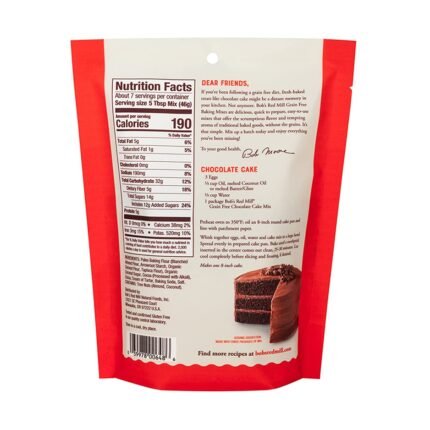 bobs red mill grain free chocolate cake mix pack
