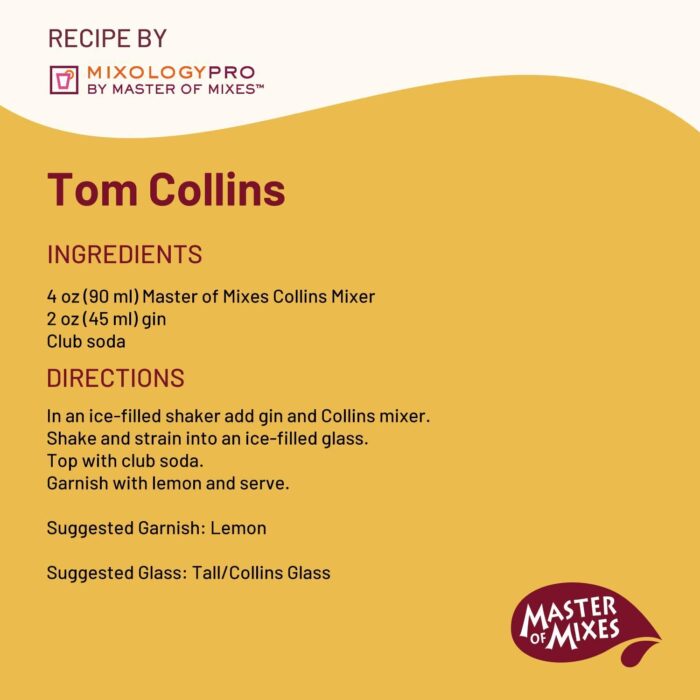 master of mixes premium collins mix