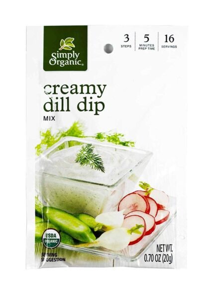 simply organic creamy dill dip mix pack