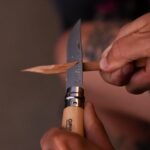 opinel no 12 stainless steel pocket knife beechwood