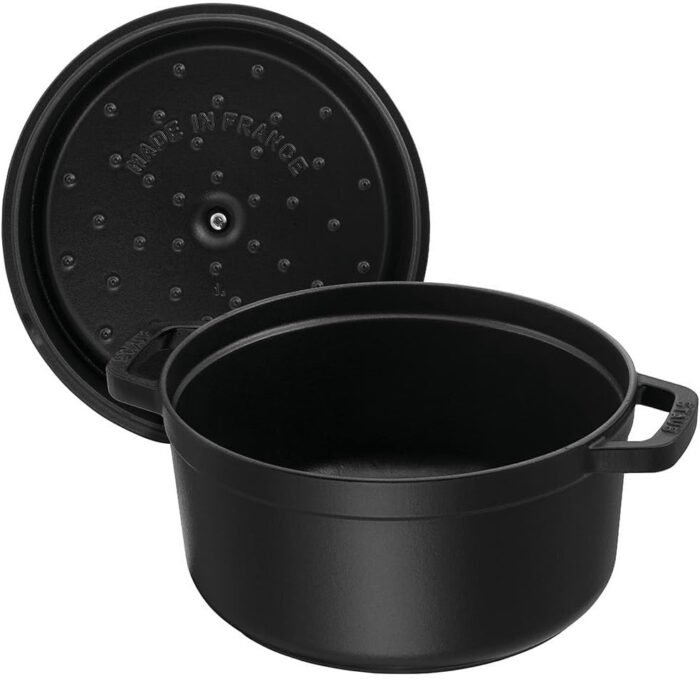 staub la cocotte round black 16 cm