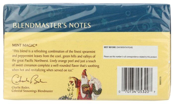 celestial seasonings herbal tea mint magic