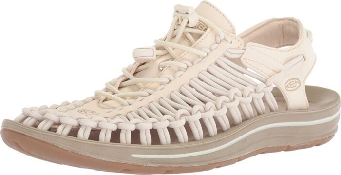 keen womens uneek sandals white cap cornstalk 7.5