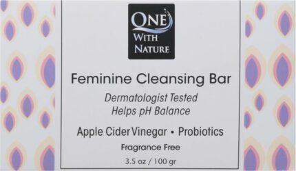 One With Nature Feminine Cleansing Bar, 3.5 Oz
