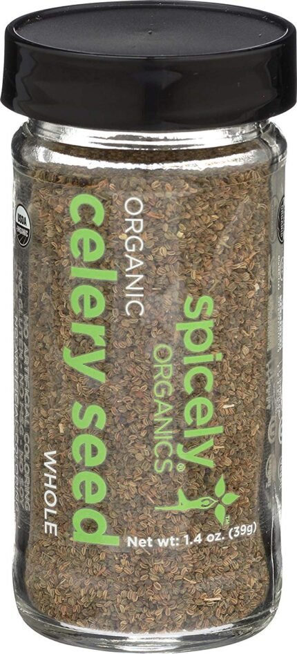 Spicely Organic Celery Seeds, Whole, 1.4 Oz