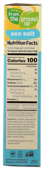from the ground up cauliflower crackers sea salt