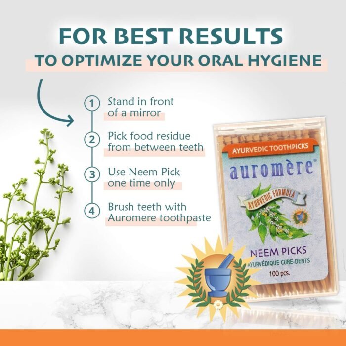 auromere ayurvedic neem toothpicks