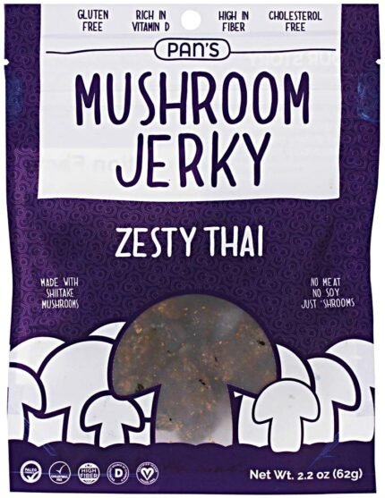 Pan's Mushroom Jerky, Zesty Thai, 2.2 Oz