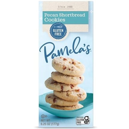 pamelas pecan shortbread gluten free cookies pack