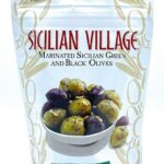 sicilian village marinated green and black olives pack