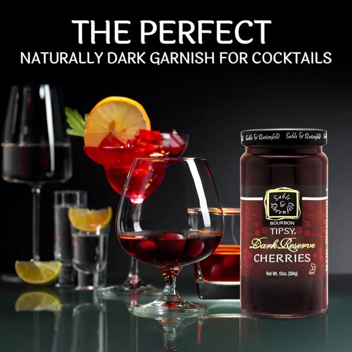 bourbon tipsy dark cherries for cocktails