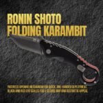 spartan blades shoto tonin folding karambit knife black