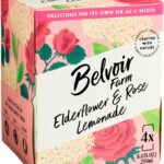Belvoir Farm Elderflower & Rose Sparkling Lemonade, 4 Ct