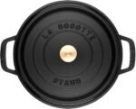 staub la cocotte round black 16 cm