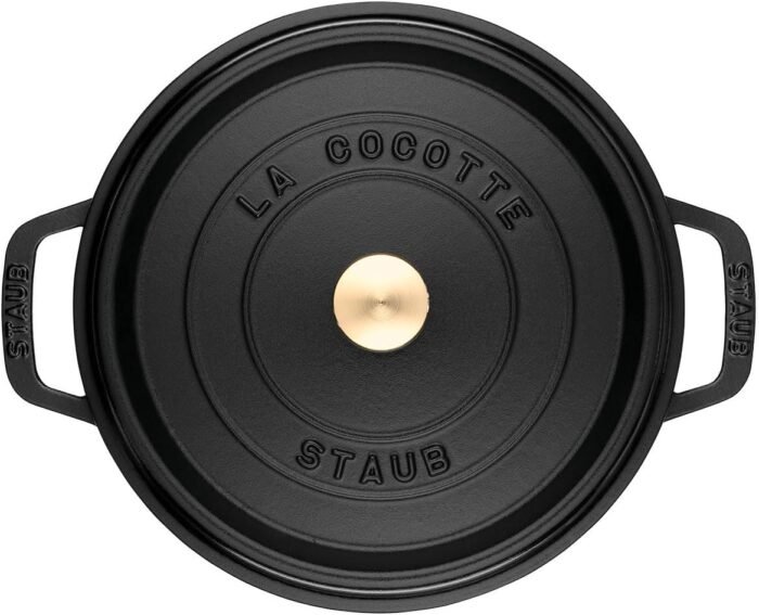 staub la cocotte round black 16 cm
