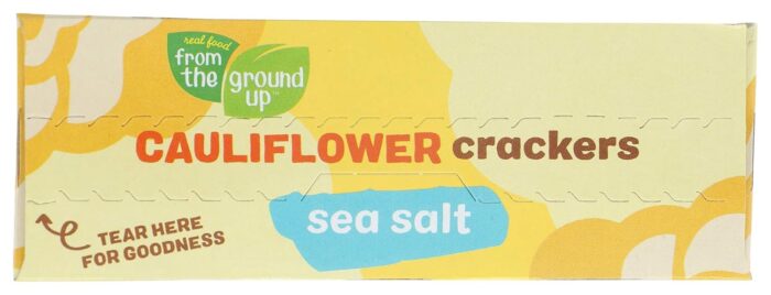 from the ground up cauliflower crackers sea salt