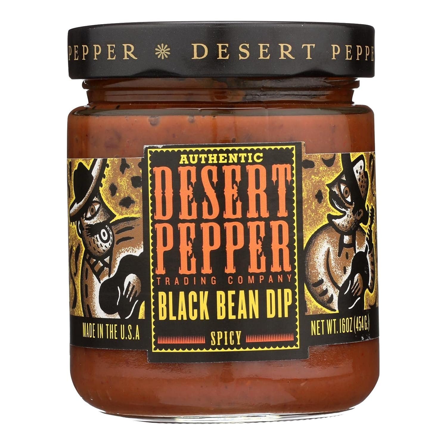 desert pepper spicy black bean dip