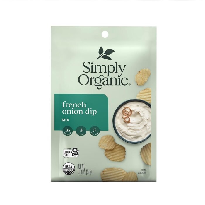 simply organic french onion dip mix pack