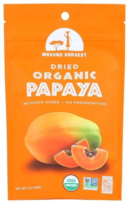 mavuno havest organic dried papaya pack