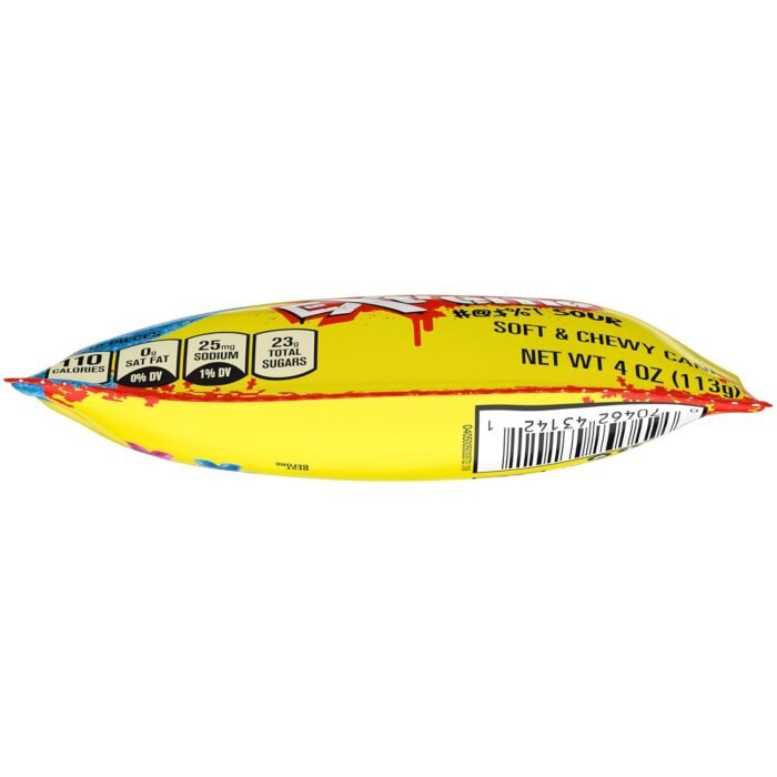 sour patch kids exteme soft & chewy candy pack