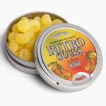 Retro Sours Hard Tangy Candy, Mango, 2.12 Oz