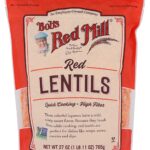 bobs red mill red lentil beans pack