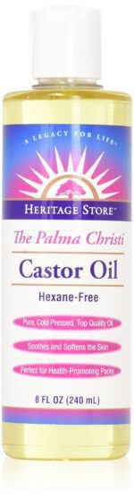 Heritage Store Castor Oil, 8 Fl Oz