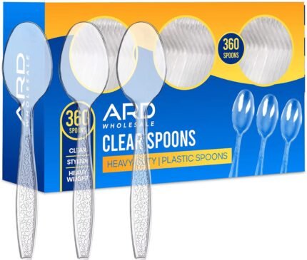 Ard Wholesale Plastic Spoons, 360-Count Combo Box