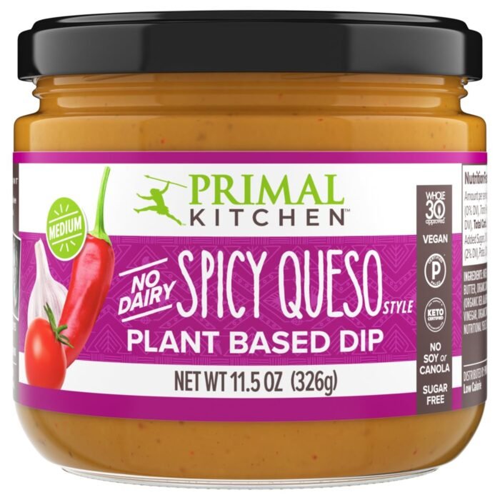 primal kitchen spicy queso dip