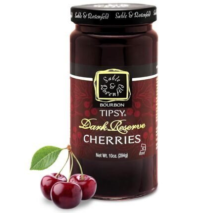 bourbon tipsy dark cherries for cocktails