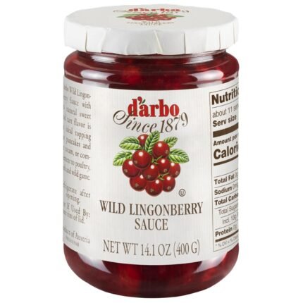 D'Arbo Premium Wild Lingonberry Sauce 14.1 Oz