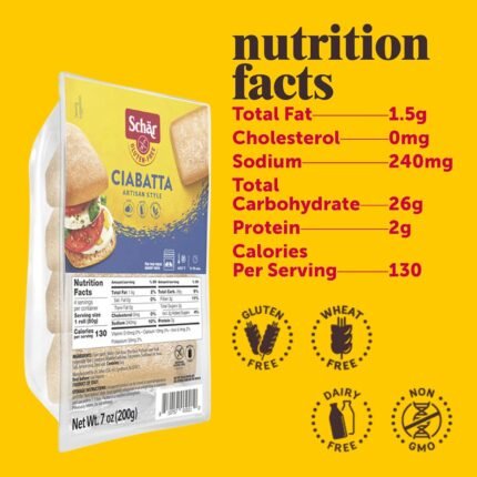 schar ciabatta rolls artisan style pack
