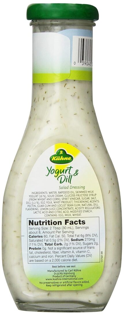 kuhne yogurt & dill salad dressing