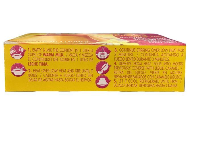 D'Gari Custard Mix Flan Vanilla with Caramel, 4.7 Oz - Image 2