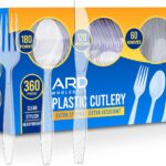 Ard Wholesale 360-Count Heavy-Duty Plastic Cutlery Set