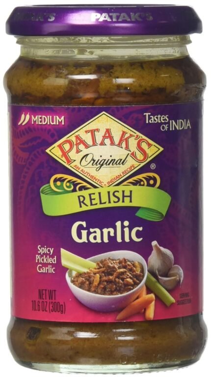 patak's original relish spicy pickled garlic