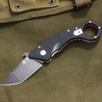 spartan blades shoto tonin folding karambit knife black