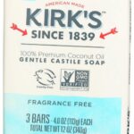 Kirk's Castile Bar 100% Coconut Oil, 4 Oz 3 Ct
