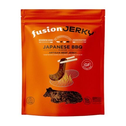 Fusion Jerky Artisan Beef Jerky, Japanese BBQ, 2.5 Oz