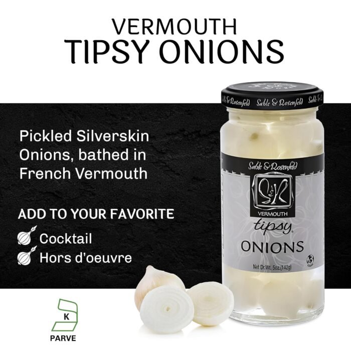 sable & rosenfeld tipsy onions for cocktails
