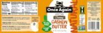 once again organic creamy peanut butter