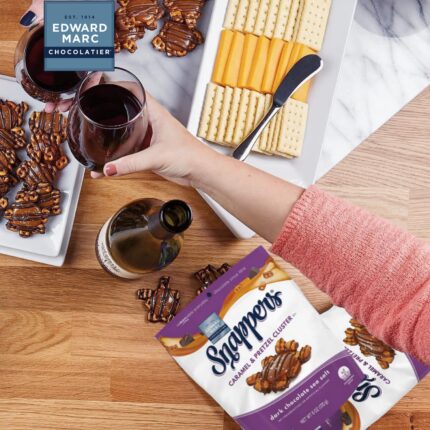 edward marc snappers dark chocolate pretzels
