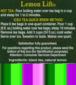 bigelow lemon lift black tea