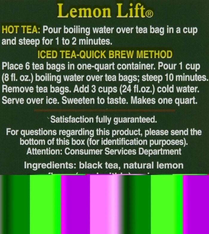 bigelow lemon lift black tea