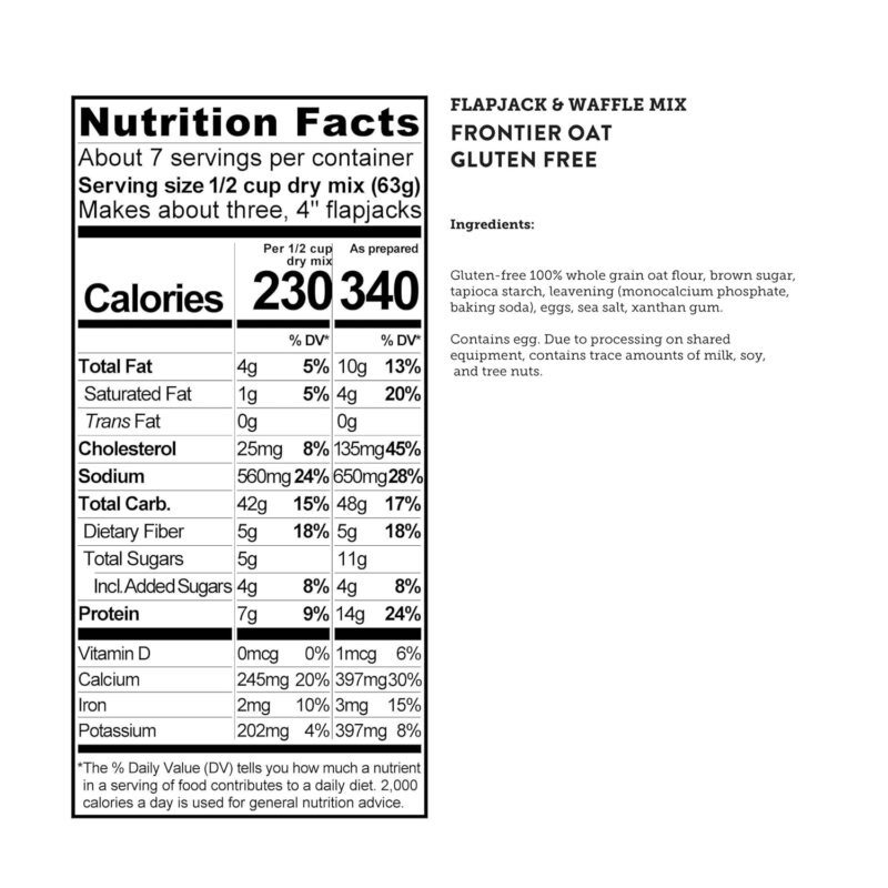 kodiak gluten free flapjack & waffle mix pack