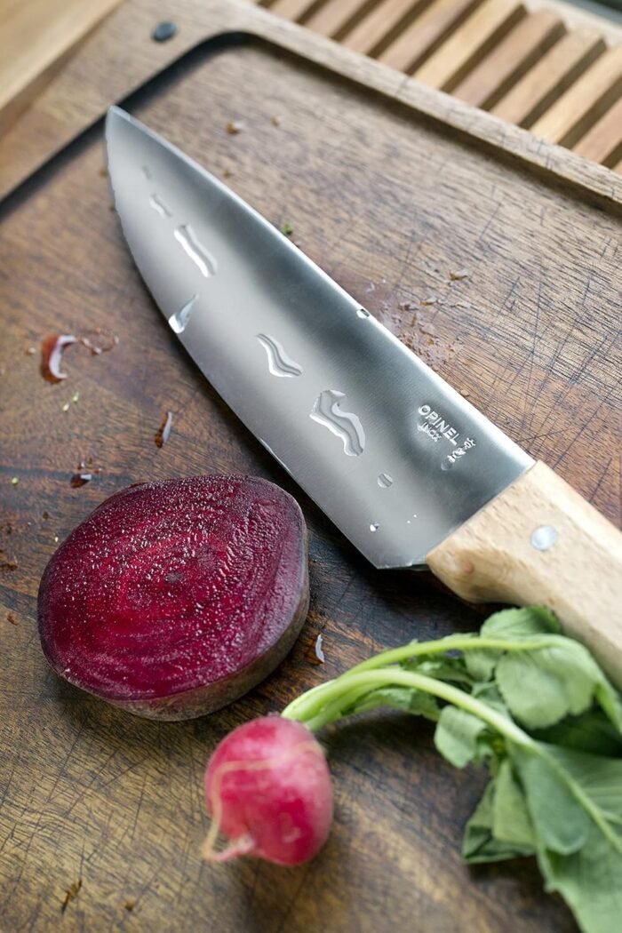 opinel parallele stainless stel chefs knife plain